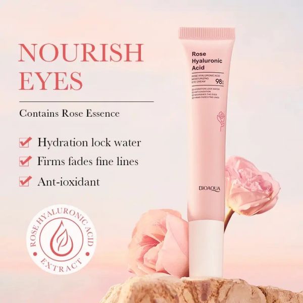 Nourishing cream for the skin around the eyes with a lifting effect based on rose hydrosol, 20g.